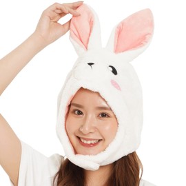 SAZAC White Rabbit Onesie Cap