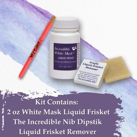 Grafix Frisket Watercolor Kit, 2 Fl Oz (Pack of 1), White