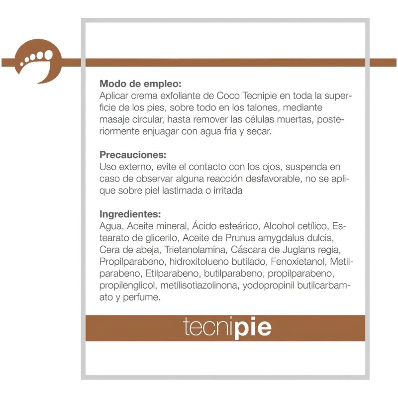 Tecnipie Exfoliante Nuez Para Pies