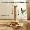 Durable Wooden Cat Tree Scratching Posts, Teaser Wands, And Scratching