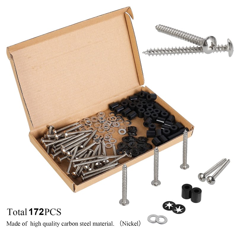 HanTof 43 Set (172Pcs) Pegboard Mounting spacers and Screws Kit,
