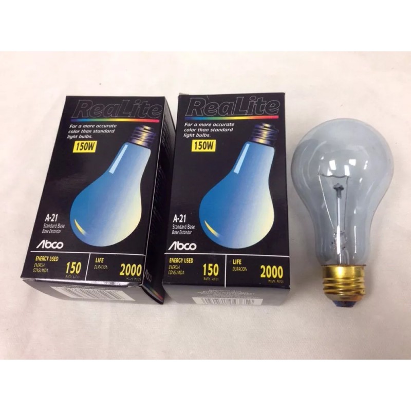 Abco/Westinghouse 150W A21 Clear Realite Neodymium Full Spectrum Reptile Light