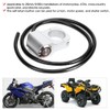 25mm/0.98in Waterproof Steel Spotlights Handlebar Headlight Switch for Motorcycle Bicycle