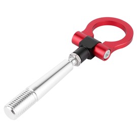 Gancho de Remolque para Tornillo de Estilo JDM en Pista Anillo de Remolque de Carreras Apto para Ganchos de Remolque FX35 FX45 FX50 QX70 Este Accesorio de Parachoques para (Rojo) gancho de remolquepar