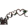 Rustic Vine Hearts Garland with Greenery – 5 Ft Decorative