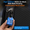 Bright Colors, TSA Approved Luggage Locks 4 Pack, Re-settable Combination