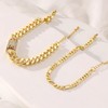 14K Gold Anklets for Women Waterproof Rhinestone Ankle Bracelet Layered