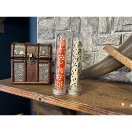 Small Town Games OCD Wizard Fireball White or Orange 8 Dice D&D Dungeons and Dragons Dice Set - White