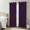 VEHEDE Blackout Thermal Curtains for Living Room, Soft Eyelet Purple