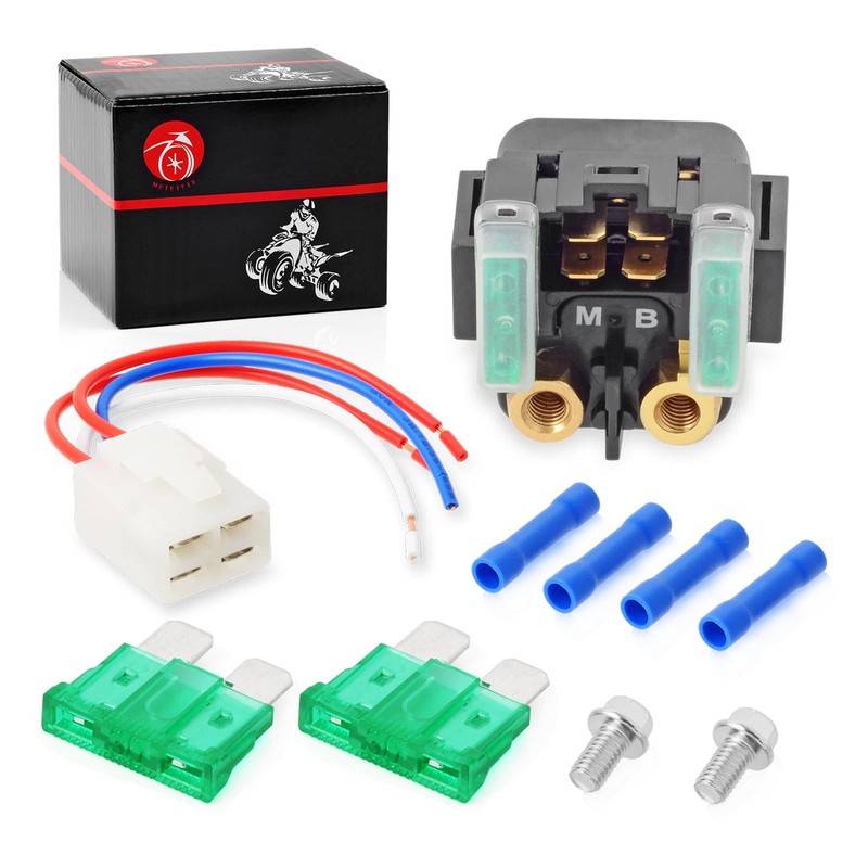 Starter Solenoid Relay M-B & Plug For Yamaha Road Stars