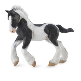 Collecta Gypsy Foal Black & White Piebald Horse Toy