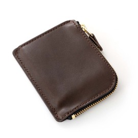 Naru Genuine Leather, Tochigi Leather, Coin Case, Coin Purse, Men's, Women's, Pass Case, Mini Wallet, Stylish, Popular, Made in Japan (Navy)
