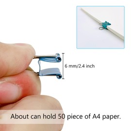 Ykimok 240-Pack Mini Binder Clips in 4 Colors (Blue, Yellow, Red, Green), 15mm/0.6-Inch Small Paper Clips for Home, School, Office and Business