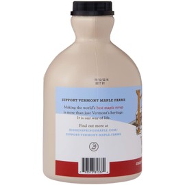 Hidden Springs Maple 100% Natural Vermont Maple Syrup, Grade A Dark Robust (Formerly Grade B), 32 Ounce, 1 Quart, Family Farms, BPA-free Jug