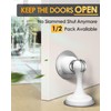 White Magnetic Stainless Steel Door Stopper – Wall & Floor