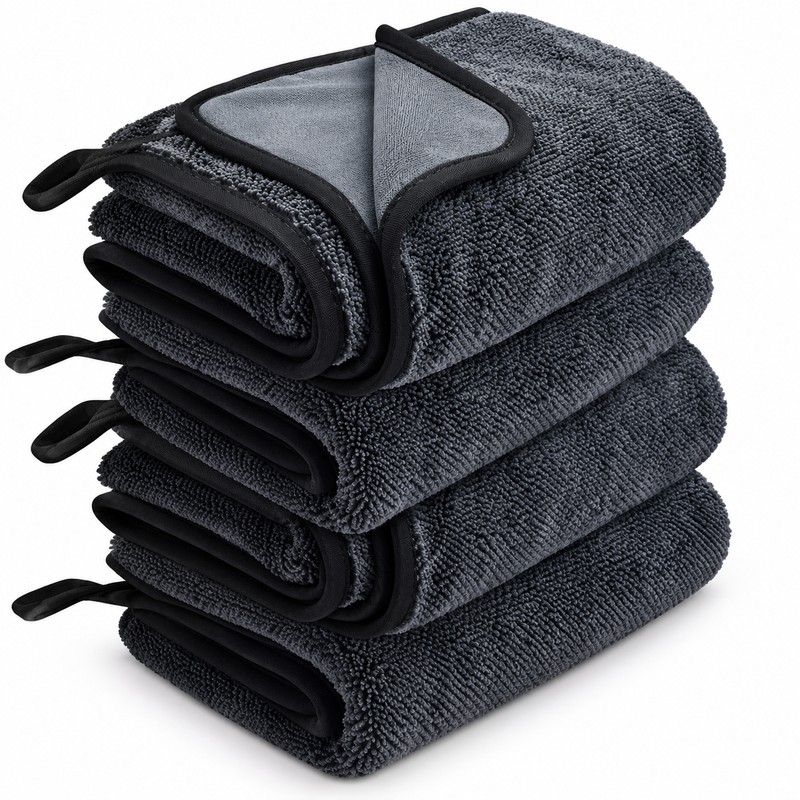 Microfiber Car Wash Towels for Auto Detailing – 600GSM Ultra-Absorbent