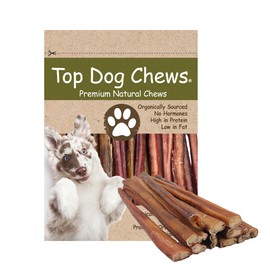 Top Dog Chews 12" Premium Bully Sticks - All Natural, Long Lasting, Dog Treats, Roasted Beef (12 Inch Pack of 25)