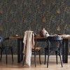 Organics Black and Copper Wallpaper