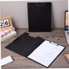 Operitacx 2pcs Folding Clipboards with Two Clips Portable Document Organizer