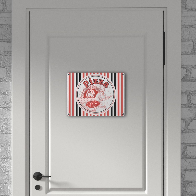 Pizza Box Metal Sign 15 x 20 cm for Pizza