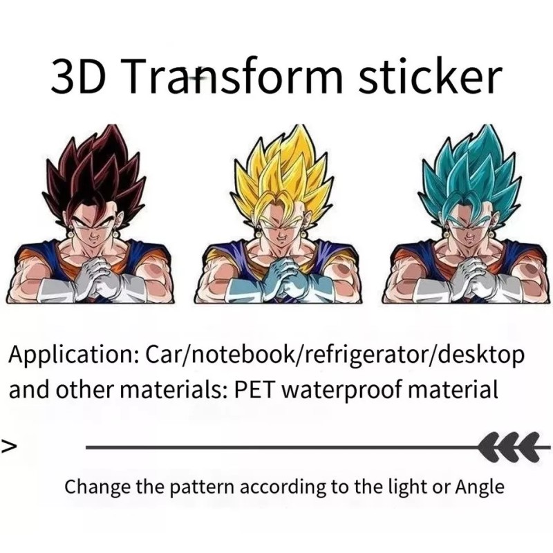 Cartoon Estampa Dragon Ball En 3d Cambia Al Moverse E