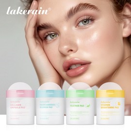 Lakelane Cross-Border Hydrating Toner Cotton Pads Free Size/Round Cosmetic Cotton (Pink) (International Version) 10ea