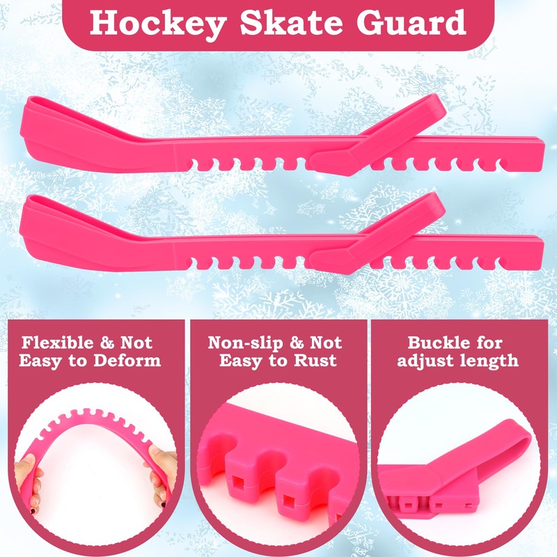 Anglekai 2+2P Hockey Skate Guards, Adjustable Figure Ice Skate Blade
