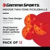 GAMMA Two Tone Recreation Training Outdoor Pickleball 12/Pk