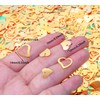 ONLYKXY 1200Pcs Love Heart Shaped Confetti, Table Wedding Decoration, Glitter