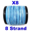 Reaction Tackle Braided Fishing Line - 8 Strand Blue Camo