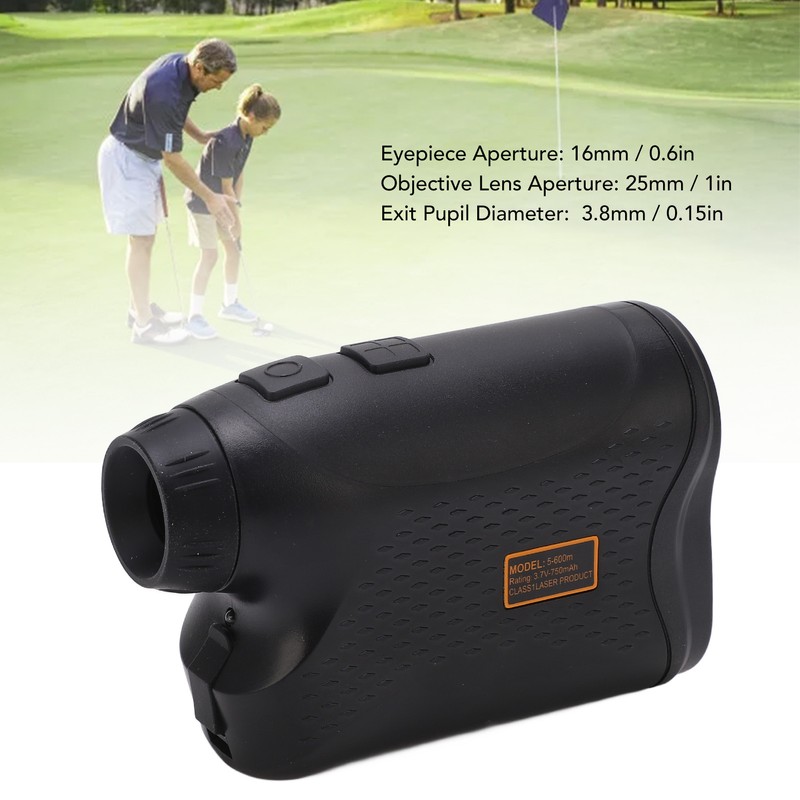 USB Charging Rangefinder Monocular Portable ABS Handheld 5 to 600m
