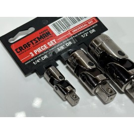 Craftsman NOS Craftsman USA 4250 GK 1/4 3/8 1/2 Drive Universal Swivel Joint Adapter Set