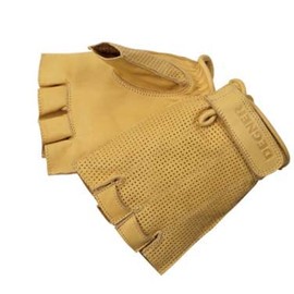 DEGNER Half Mesh Leather Gloves/HALF MESH LEATHER GLOVE TG-82MH (Tan, M)