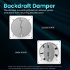 HG Power 6 Inch Exhaust Fan, 308CFM Wall Exhaust Fan