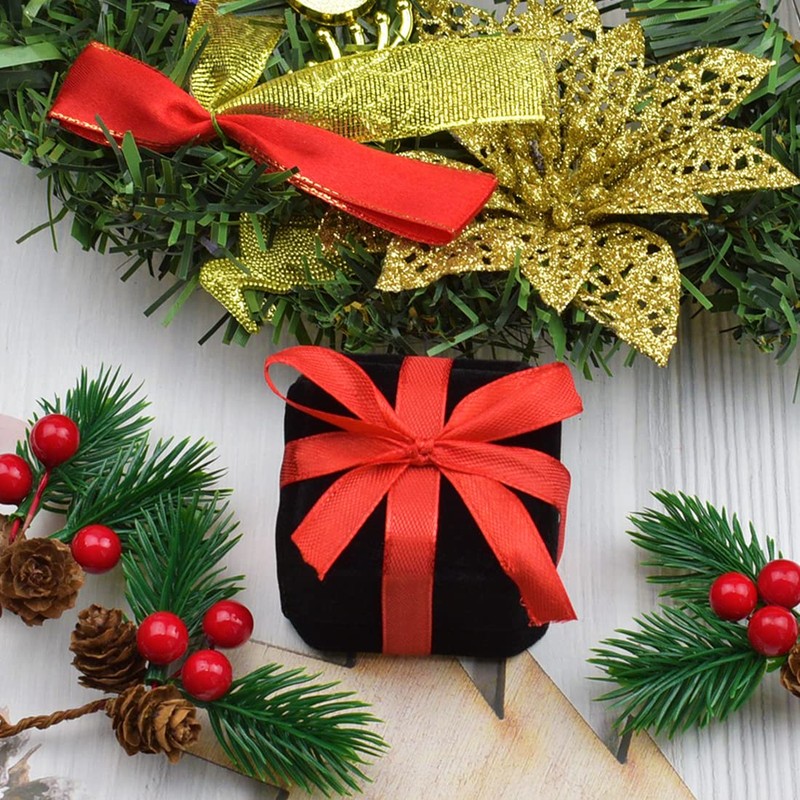 Syolee Ring Box Velvet Jewellery Gift Boxes Earring Storage Case