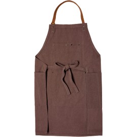 Maruwa Boeki 4008703-03 Mahogany Canvas Apron, Size: Approx. W 26.4 x D 31.5 x H 0