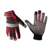 Zero Friction WG100006 Men's Universal-Fit Ultra Suede Work Gloves, Red