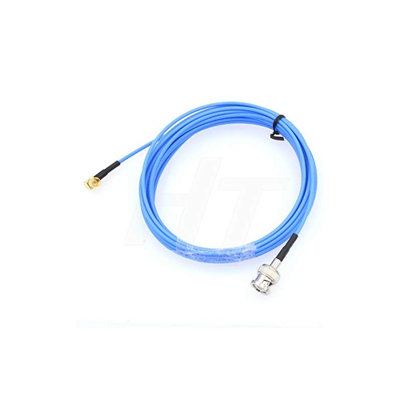 HangTon Male BNC to 90-Degree Microdot 10-32 Cable for Accelerometer
