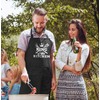 MoonWorks BBQ Apron for Men with Saying King of The