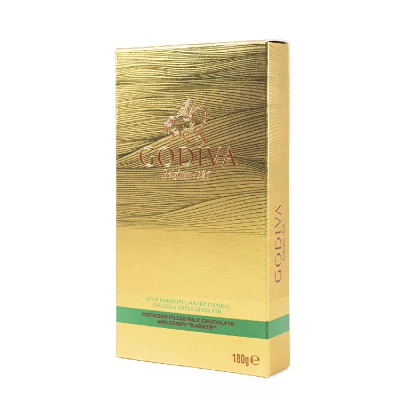GODIVA 100% Original GODIVA BELGIUM DUBAI CHOCOLATE- Pistachio Chocolate- SHIPS