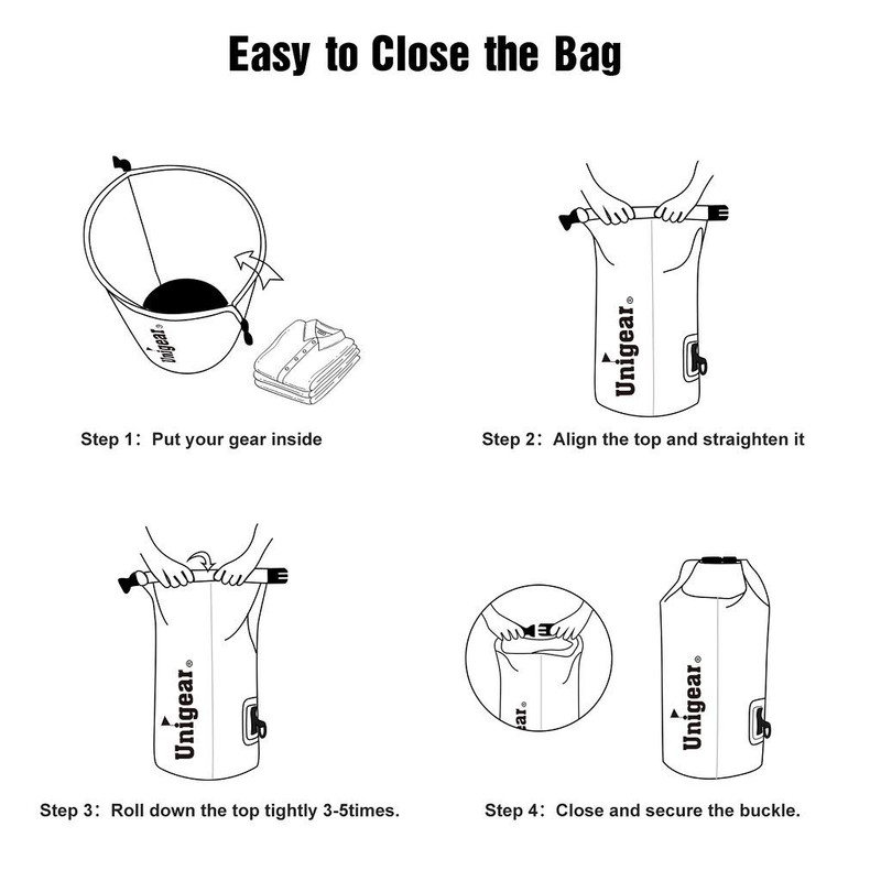 Unigear Waterproof Bag Waterproof Bag for Hiking, Kayaking, Fishing, Rafting,