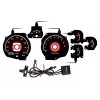 Unique Style Racing (USR) RED Glow Gauge Black Overlay For