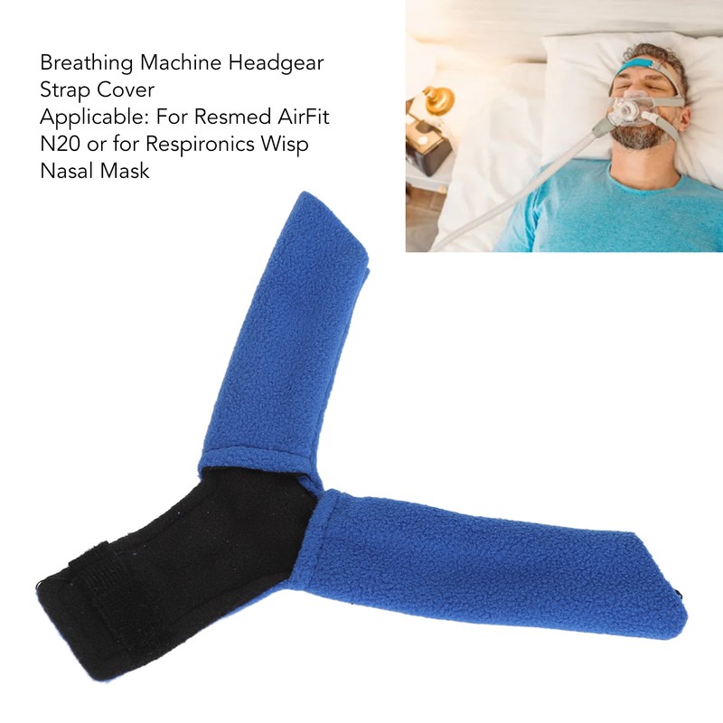 2Pcs Breathing Machine Headgear Strap Cover Improved Comfort Soft Protective