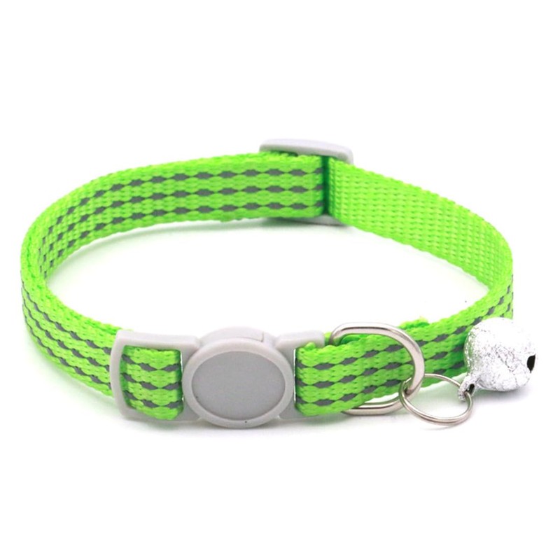 Cat Collar with Bells，Reflective-Breakaway Cat Collars with Bells，Adjustable Small Cat