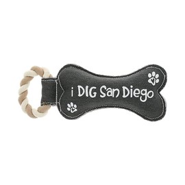 Pavilion Gift Company - San Diego - 12' Canvas Rope Dog Toy Play Fetch Dog Doggy Puppy K9 Gift