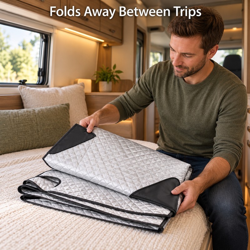 Motorhome Thermal Windscreen Cover for Fiat Ducato, Peugeot Boxer and