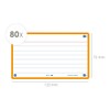 Oxford Flash Cards by Oxford, Ruled with Orange Frame, Pack