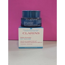 Clarins Hydra-Essentiel Night Moisturizer 1.7 Oz/50ml Brand New With Box