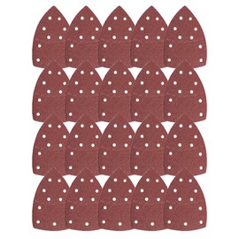 20PCS Mouse Sander Pads 11 Holes Mouse Sanding Sheets for Multi-Sanders Assorted 40/60/80/120 Grits Machine Mouse Detail Sandpaper(5Pcs Each Assorted)
