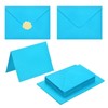 PATIKIL 50Pack Lake Blue 5x7 Envelopes with Cards, V Flap
